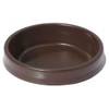 8 X CASTOR CUPS LARGE BROWN FLOOR PROTECTOR GLIDES by
