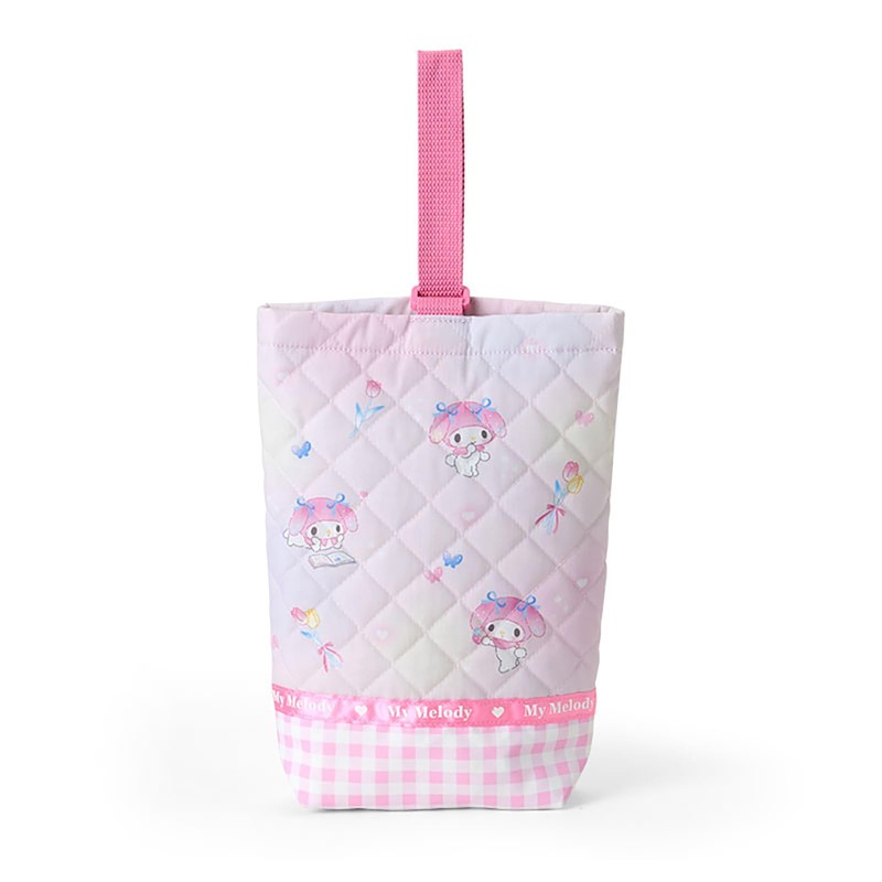 Sanrio 113891 Quilted Shoe Bag, My Melody Kids' Shoes Holder,