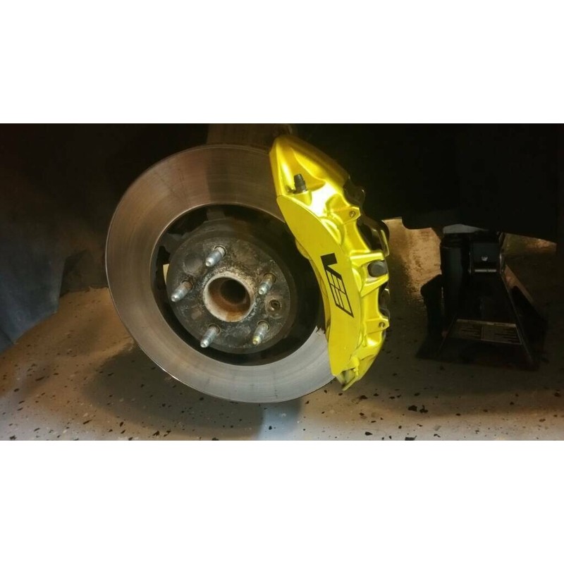 Dupli-Color Yellow Metal Cast Anodized Coating Caliper Brake Rotor High