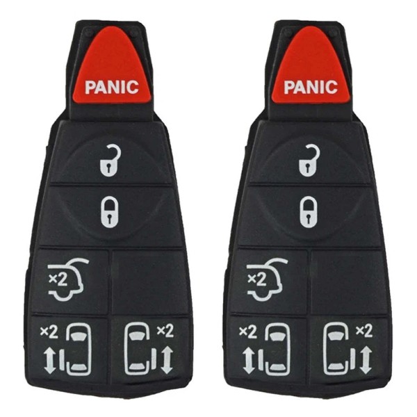 AKS KEYS Remote Key Fob Rubber Pad 6 Buttons Compatible