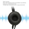 Telephone Headset Single Ear Professional Noise Canceling Adjustable Wired Phone