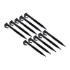 Audio Fan Plastic Pegs, Tent Tarps, Camping, Black, Sand, Soil,