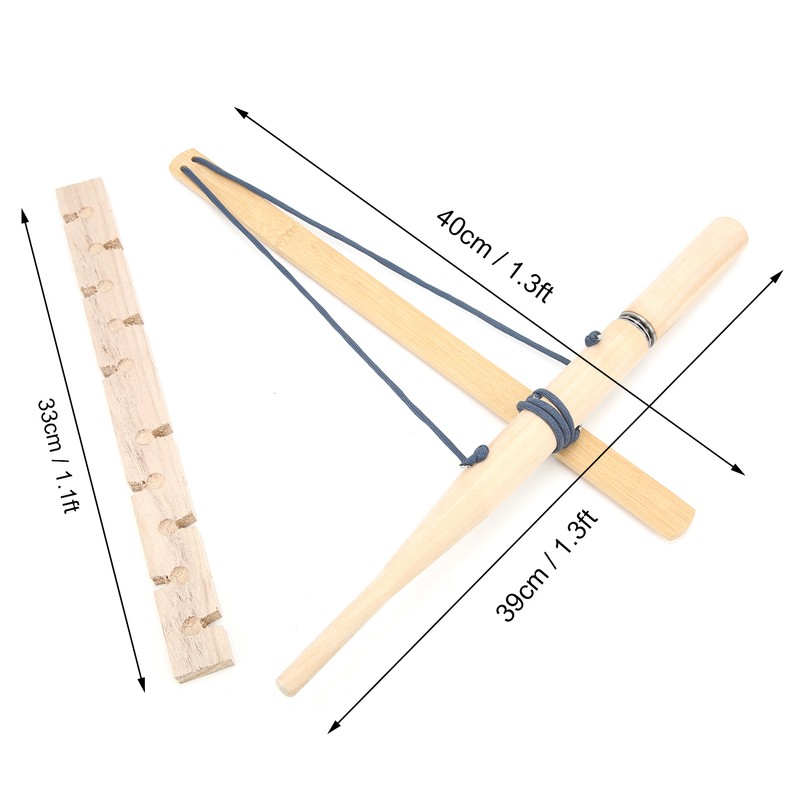 Single Vesion Emergency Gear Props Paulownia Material Outdoor Bow Drill