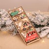 9pcs Christmas Tree Hanging Ornaments, Wooden Ornaments Finished Set, Wooden