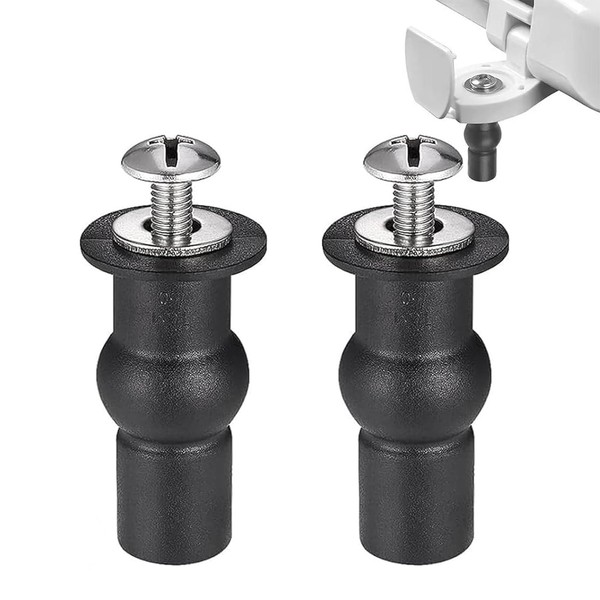 2 Pack Universal Toilet Seat Fittings, Toilet Seat Screws, Toilet