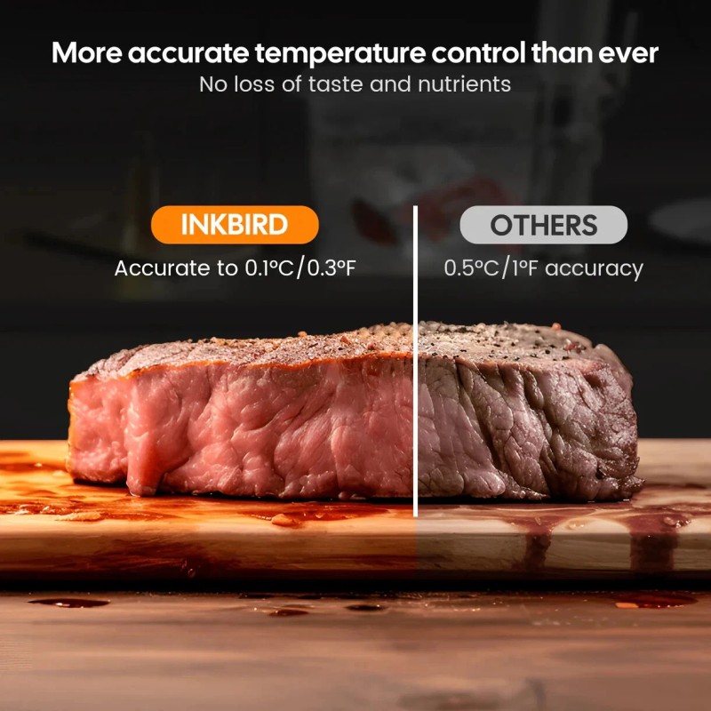 Read WiFi Sous Vide Cooker ISV-101W, INKBIRD 1000 Watts Thermal