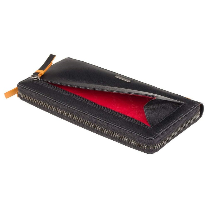 VISCONTI 'Passion' Large Wallet with Zip and Colourful Hearts RFID