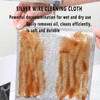 10 Pcs Multipurpose Non Scratch Scrubbing Wire Dishwashing Rags,Reusable Kitchen