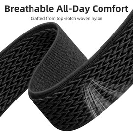 GEAK Quick Release Replacement Wristband Compatible with Garmin Vivoactive 4S Watch Band, 18mm Watch Band Soft Nylon Breathable Sport Strap for Venu 3S/ Venu 2S / Forerunner 265s/255s Men Women