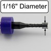 1/16" PCD Diamond Coated Router - Fishtail Tip - for
