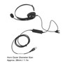 Single Ear Headset Comfortable Lightweight Noise Canceling Wired Computer Headset