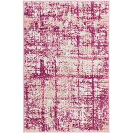 Unique Loom Jill Zarin Uptown Collection Area Rug - Lexington Avenue (2' x 3' 1'' Rectangle, Pink/ Ivory)