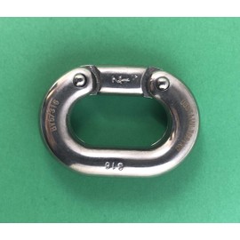 US STAINLESS Stainless Steel 316 Chain Connecting Link 1/2" (12mm) Marine Grade Connector