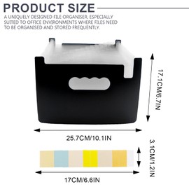 LNQ LUNIQI 1 x Document Folder, 13 Compartments, A5 Accordion Folder, Plastic Organiser Folder with Compartments, Office Sorting Folder, A-Z Expanding Folder for Storing, Voucher, Cards, Receipt Tax,