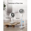 PELONIS Pedestal Fan, Air Circulator, 22ft/s, OmniFlow (135°+90°Auto Oscillation), 23