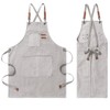 Work Apron with Pockets,Unisex Apron with Adjustable Belt and Waterproof
