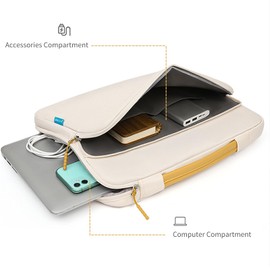 Veki Laptop Sleeve Bag (Grey, 13-14 Inches)