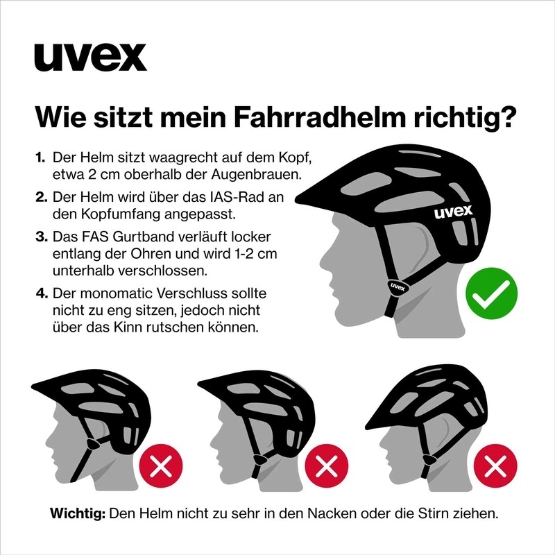 uvex Quatro cc - Secure Mountain Bike Helmet for Men