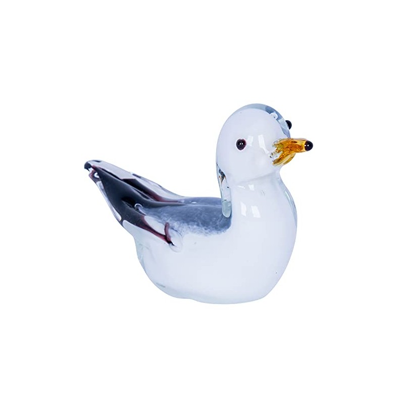 levandeo Designer Sculpture Seagull Height 8 cm Glass Sculpture Glass