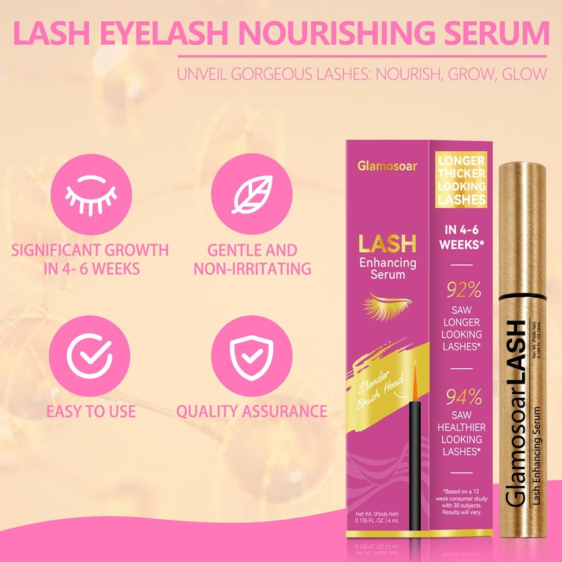 Glamosoar Lash Serum Eyelash Growth Serum Lash Enhancing - Get