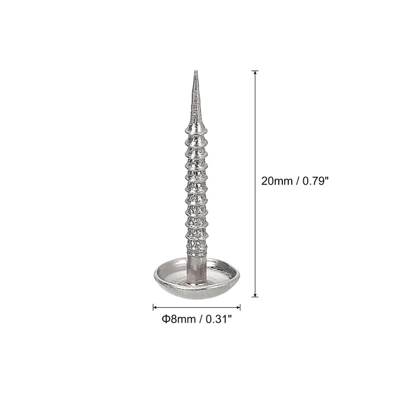 sourcing map 50Pcs Upholstery Nails, 8x20mm Upholstery Tacks Furniture Tacks