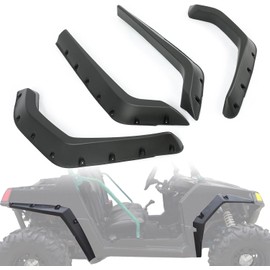 HECASA Fender Flares Compatible with 2008-2010 Polaris RZR 800 S/RZR 4 800 Front Rear Arches Extensions Mud Flaps Guards Set 4Pcs Black