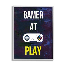 Stupell Industries Gamer At Play Vivid Layered Background Controller, Design by Annie Warren