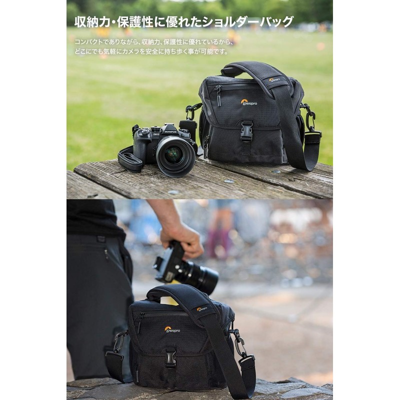 Lowepro LP37213-PKK Nova 180AW II Camera Shoulder Bag, 2.7 gal