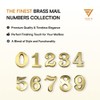 2-Inch Brass Mailbox Numbers – Pick Your Numbers - Numbering