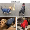 Dog full body raincoat, Dogs coats with legs, lightweight waterproof
