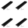 Quluxe 5 Inch Black Recessed Pull, Zinc Alloy Flush Pull