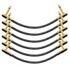 Donner Guitar Patch Cables Right Angle, 6 Inch Effect Pedal