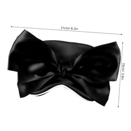 KOMBIUDA Delicate Sleep Eye Mask with Bow Portable Light Blocking Blindfold for Youth for Travel Indoor Outdoor Use Comfortable Eye Cover for Restful Sleep