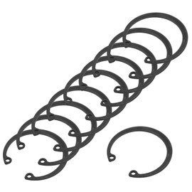 PATIKIL 10 Pcs Internal Retaining Rings, 45mm C-Clip Snap Ring 65 Manganese Steel Internal Retaining Circlip Snap for Automotive Grooved Shafts Stud