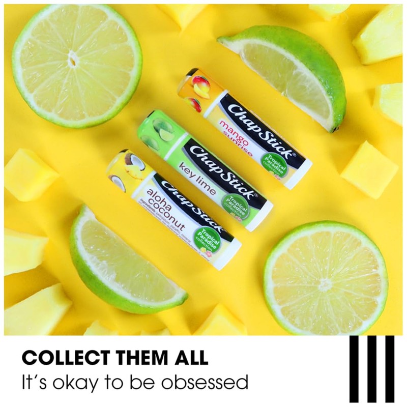 ChapStick Summer Vibes Collection – Tropical Paradise, Mocktail, and I