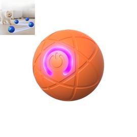 Anvgok Vibrating Bouncing Moving Shaker Ball Pet Toy for Dogs - Interactive Dog Toys(Orange)