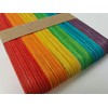 Large Eco Wooden Lollipop Coloured Craft Sticks Lolly 150mm x