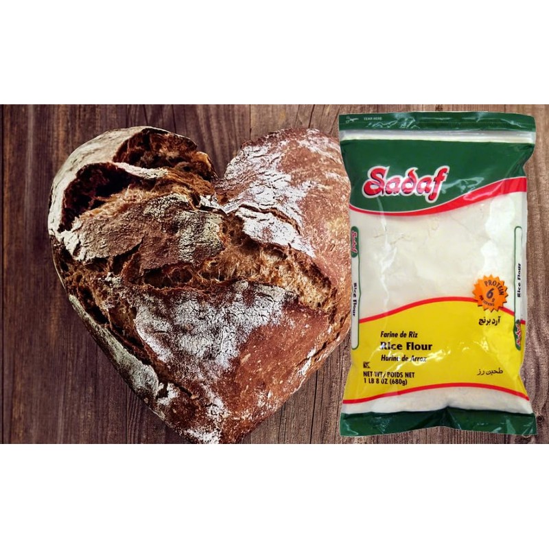 Sadaf Rice Flour - Pure White Rice Flour for Baking
