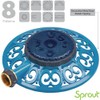Blueberry Blue Metal 8-Pattern Sprinkler