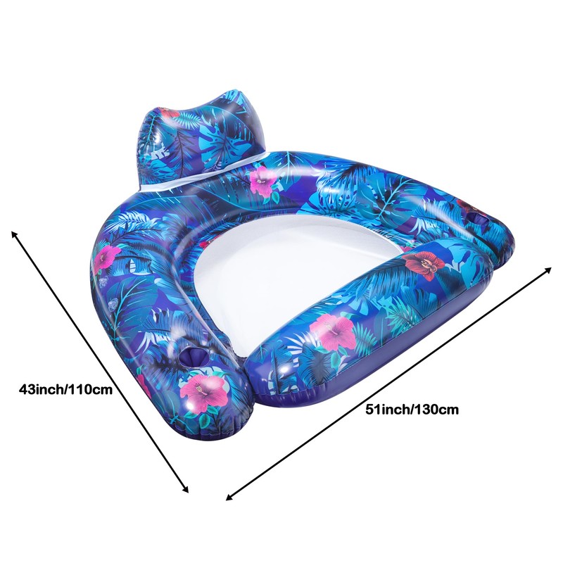 FindUWill 2 Pack Large Pool Chair Floats, Inflatable Pool Floats