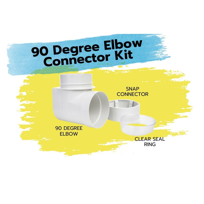 DIY Dryer Vent Connector Kit - Space Saving, Toolless Design