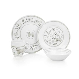 Everything Kitchens 16-Piece Dinnerware Set with Mugs | Bear With Me