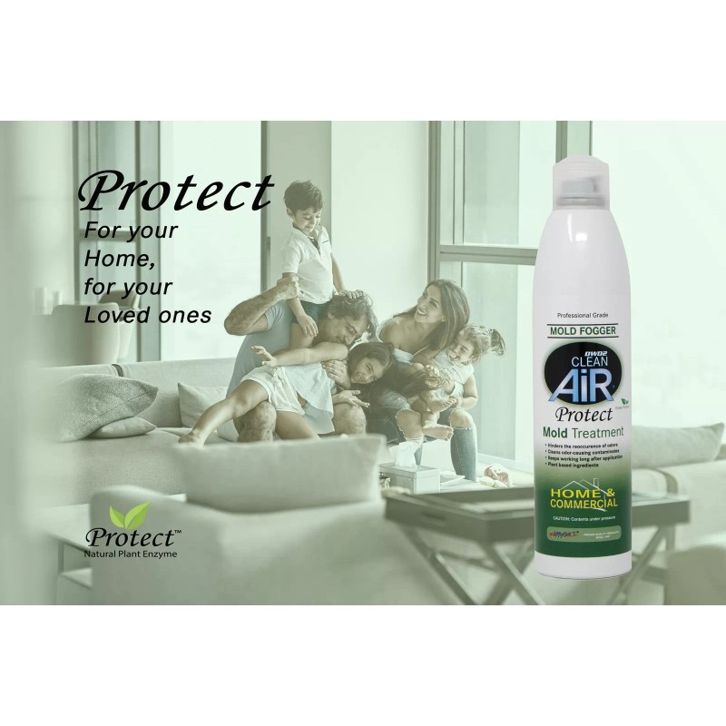 DWD2 Clean Air Protect Fogger 8oz Mold Odor Treatment Multi