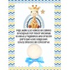 Paquete de 10 Tarjetas con Vela para Baby Shower (Jirafa)