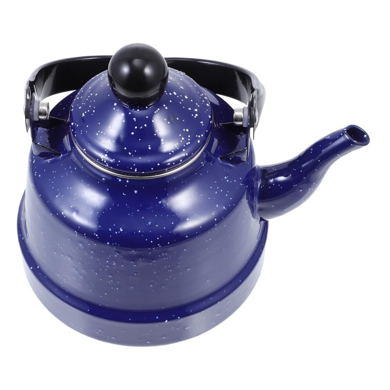 DOITOOL Enamel Tea Kettle Vintage Enamel Teapot 1.1 L Porcelain