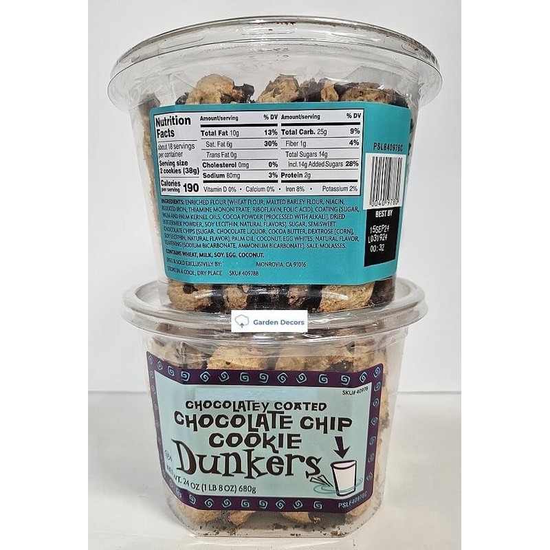 Trader Joe Chocolatey Coated Chocolate Chip Cookie Dunkers 24oz 680g