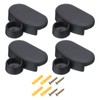 uxcell Mirror Clips, 4Pcs - Zinc Alloy Oval Mirror Holder
