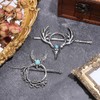 2 Styles Antler Hair Clips Gothic Hair Stick Slide Hairpins