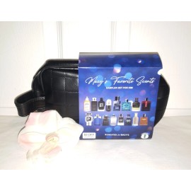 Macy's Favorite Scents 20pc Fragrance Sampler Set for Him Men w/ Travel Bag