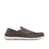Clarks Men's Flexway Easy Moccasin, Dark Grey Suede, 11